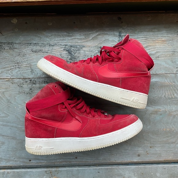 red suede af1 high